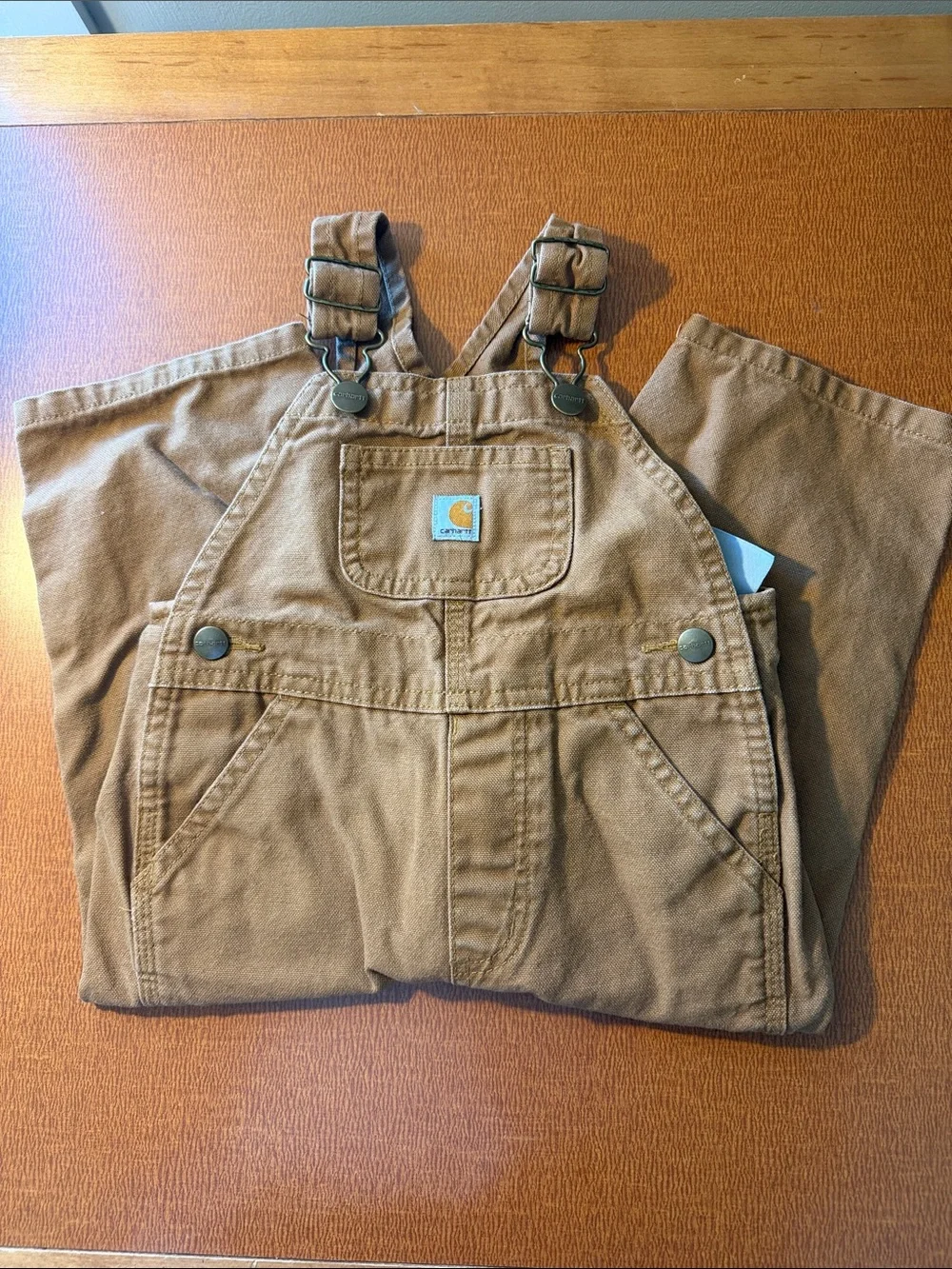 Carhartt Tan/Brown Duck Canvas Overalls